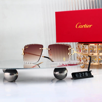 8 colors New hot HD lenses Frameless Sunglasses 6278