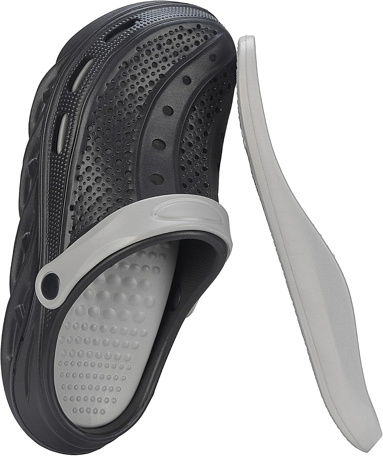 Clogs for Women and Men,Garden Shoes with Arch Support,Unisex Comfort Slip-on Sandals with Removable Cushion Footbed