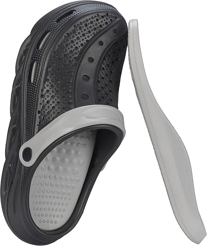 Clogs for Women and Men,Garden Shoes with Arch Support,Unisex Comfort Slip-on Sandals with Removable Cushion Footbed