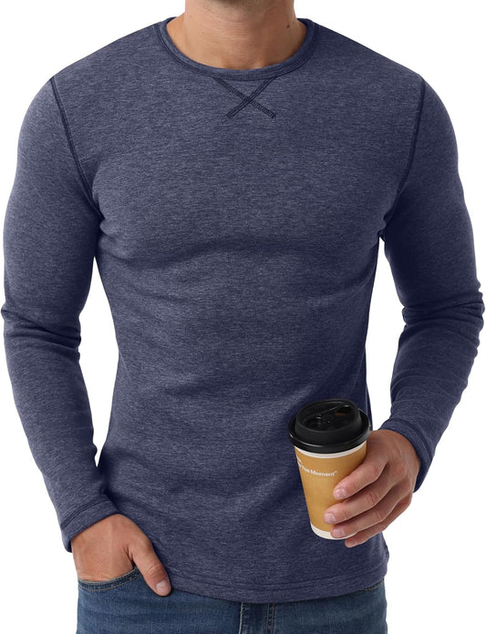 Sailwind Mens Thermal Underwear Long Sleeve Shirts Wool Base Layer Crewneck Top
