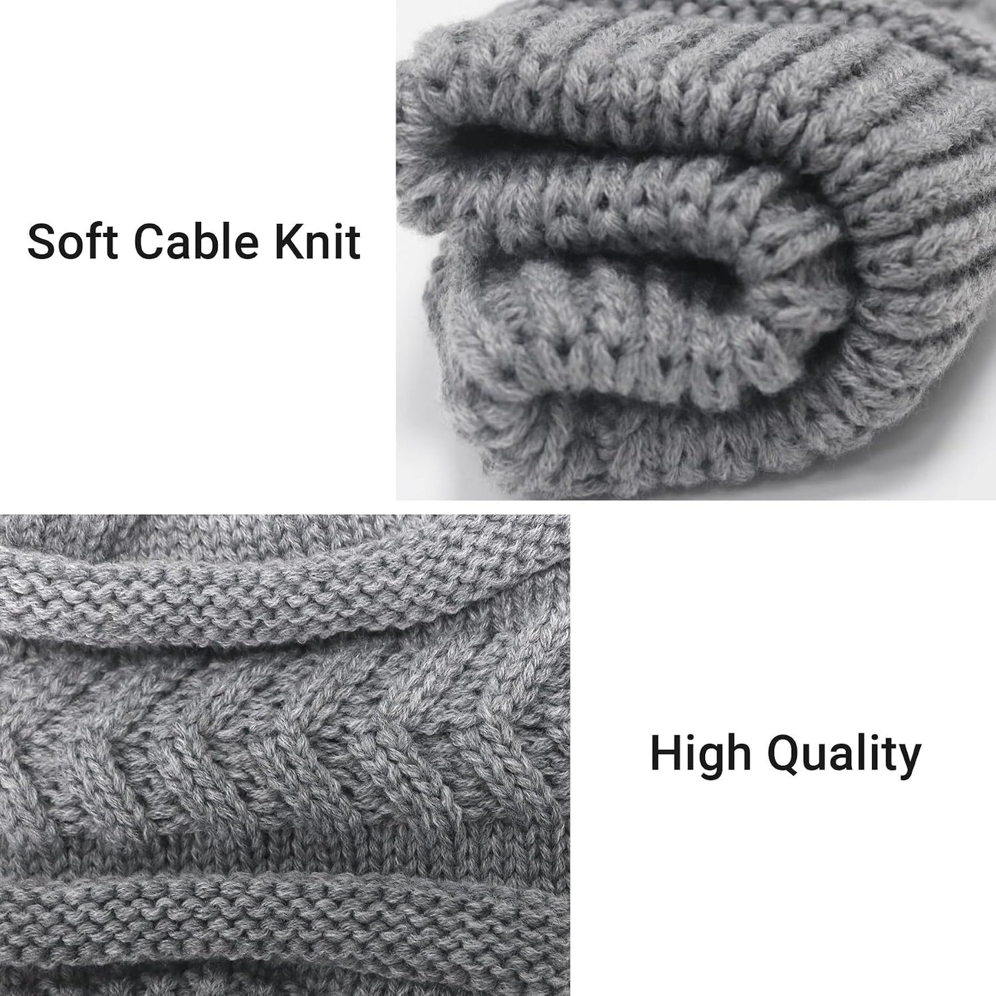 PFFY Beanie Hat for Women Winter Warm Knit Beanies Hats Skull Cap