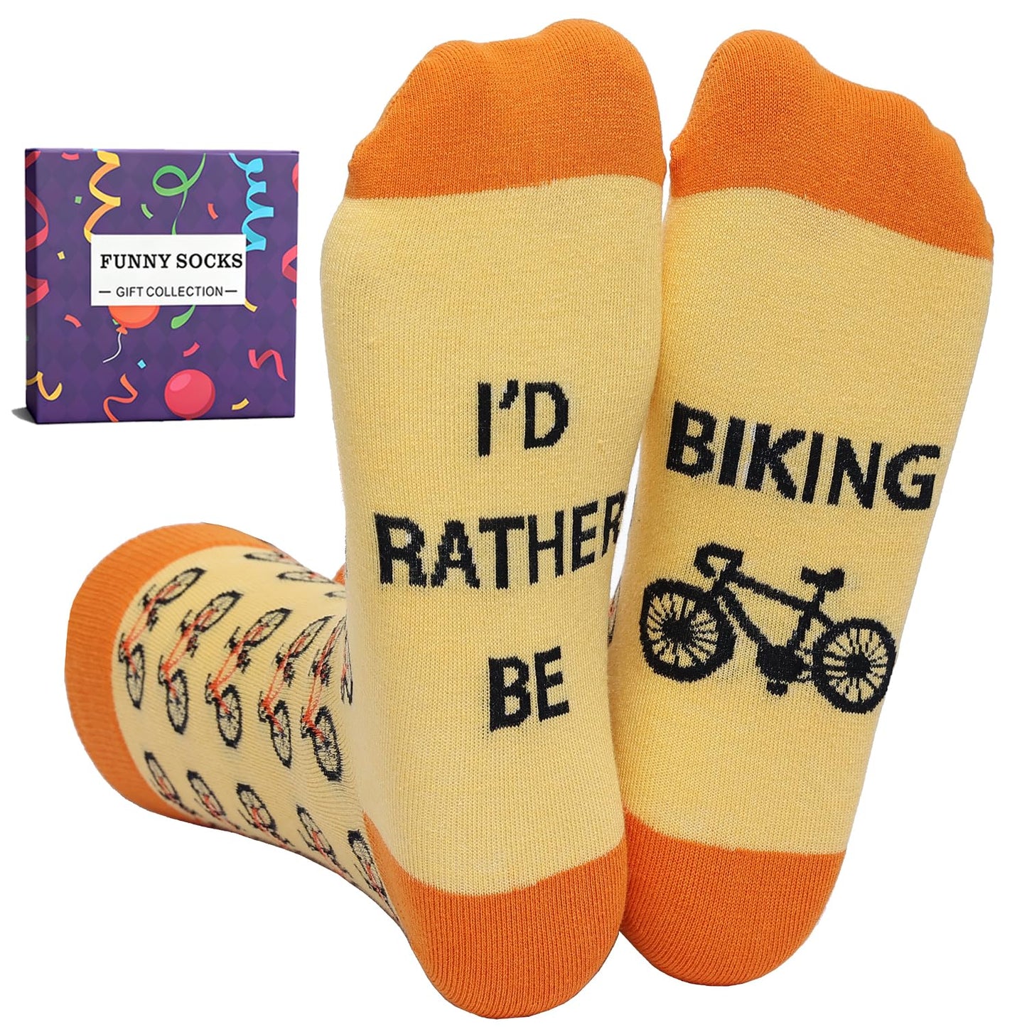 YEXIPO Funny Socks for Men Women I'D Rather Be Outdoor Activities Novelty Gifts For Hunting Golfing Camping Skiing Gaming