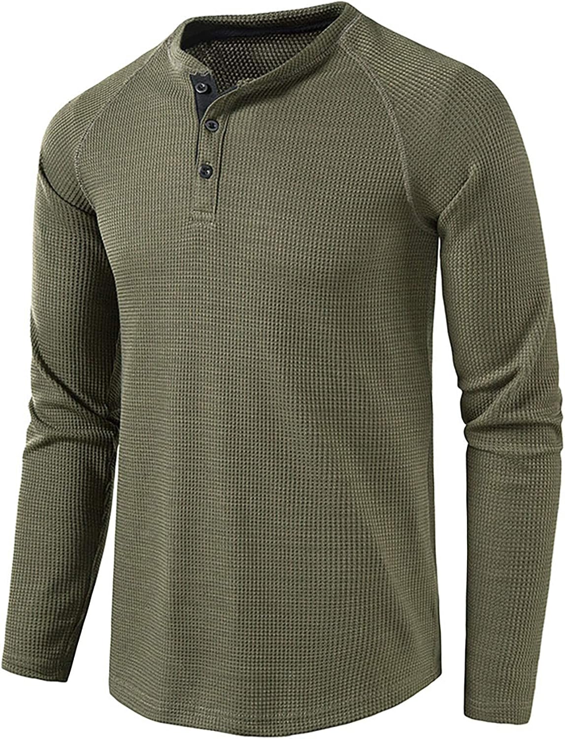 sandbank Men's Henley Casual T-Shirts Fashion Long Sleeve Shirt Lightweight Button T-Shirts