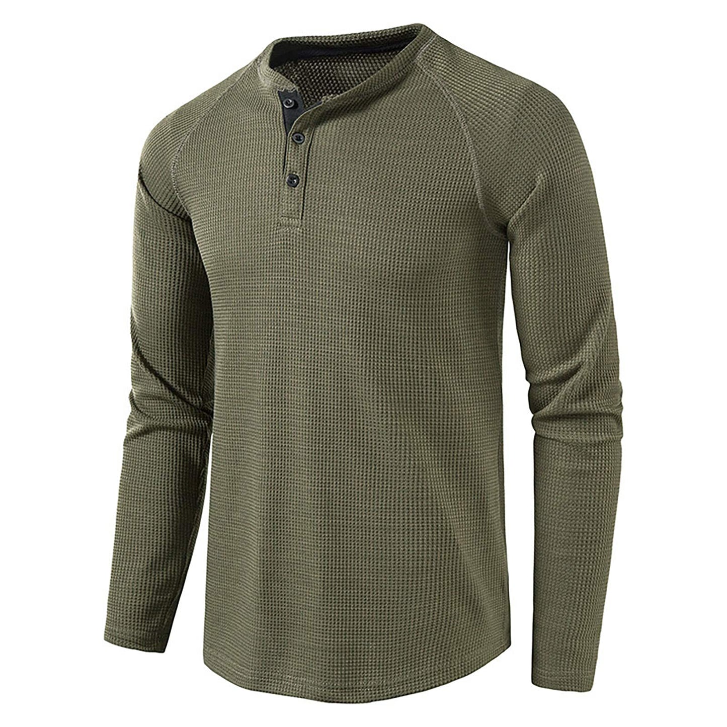 sandbank Men's Henley Casual T-Shirts Fashion Long Sleeve Shirt Lightweight Button T-Shirts