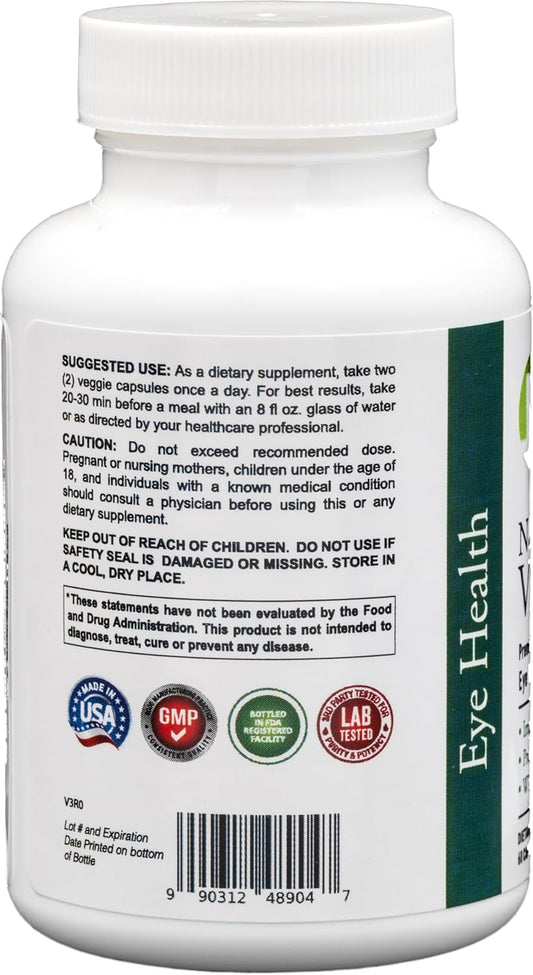Dr's Nature & Nutrition Vision Care Eye Vitamins & Eye Supplement with Lutein & Zeaxanthin for Macular Health & Blue Light Protection