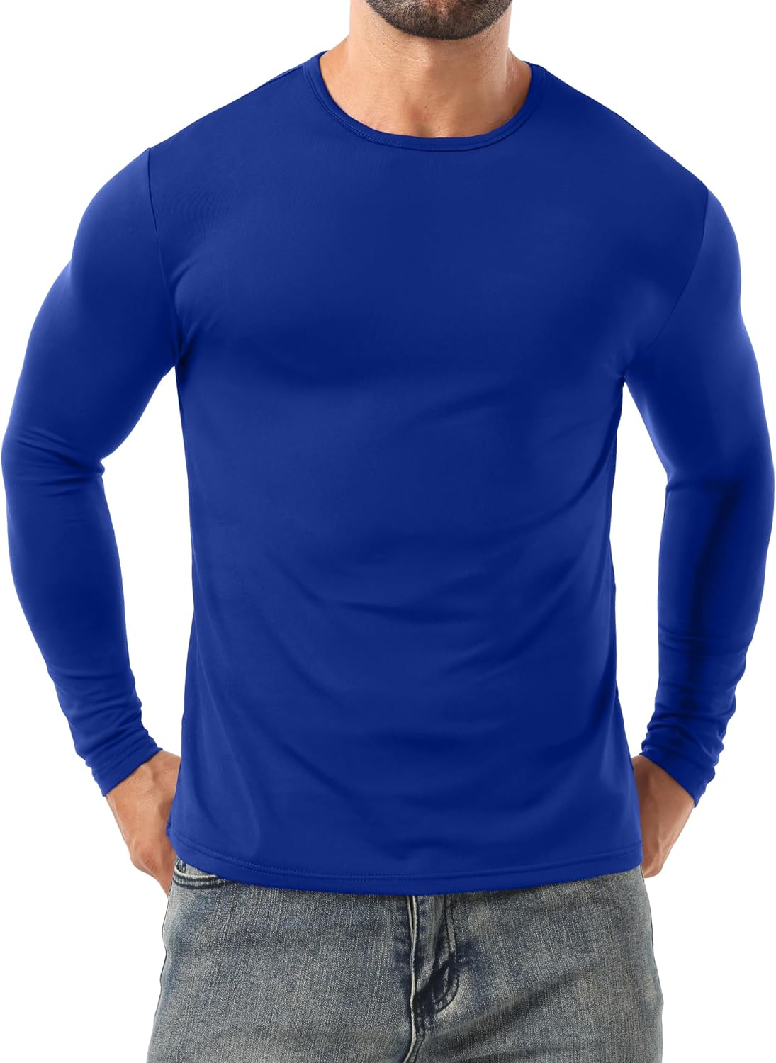 Sailwind Men's Base Layer Thermal Underwear Lightweight Long Sleeve Crew Shirts