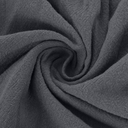 Cotton Linen Dress for Women Plus Size Pleated Dresses Casual Round Neck Short Sleeve Sundress Beach Vacation Dress