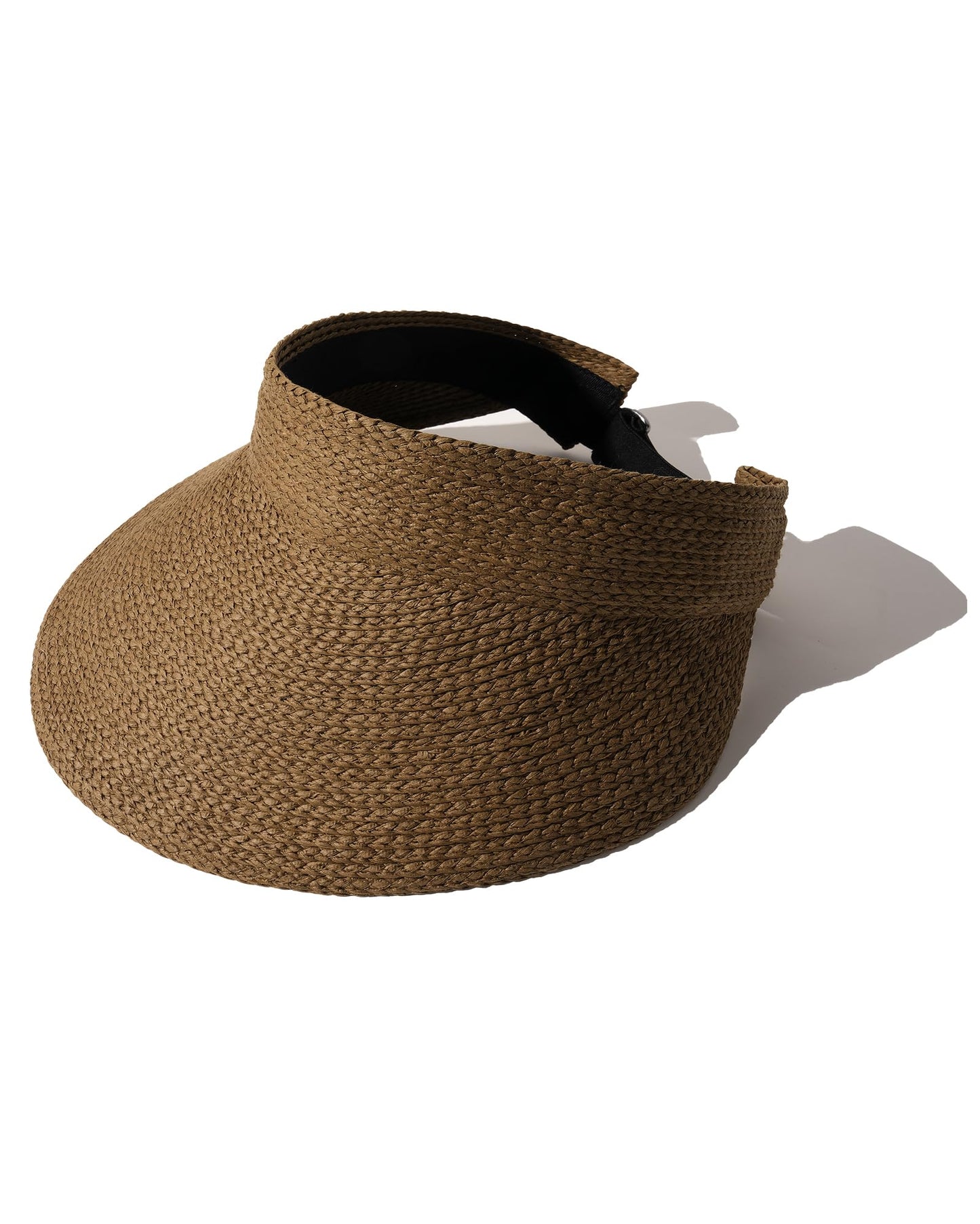 FURTALK Sun Visor Hats for Women Wide Brim Straw Visors Womens Foldable Beach Visors Summer Packable Ponytail Beach Hat