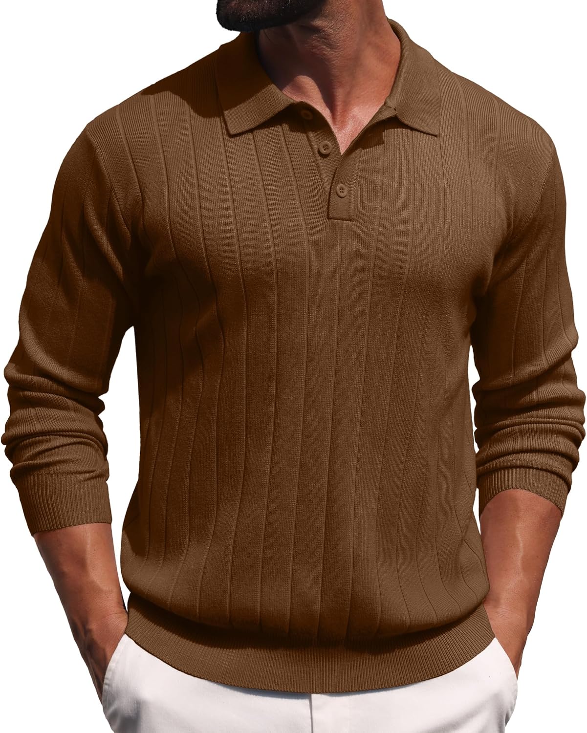 Sailwind Knit Polo Sweater Long Sleeve Casual Pullover Shirts