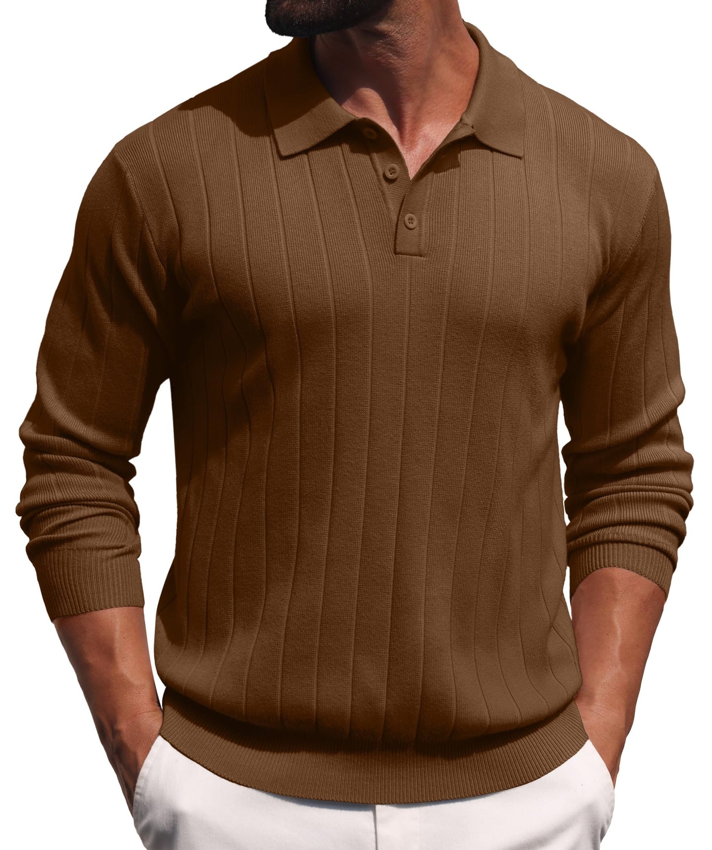Sailwind Knit Polo Sweater Long Sleeve Casual Pullover Shirts