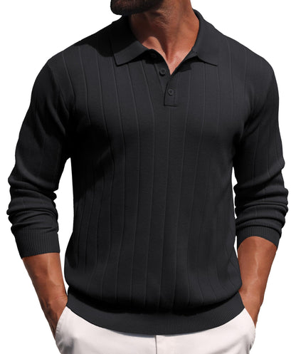 Sailwind Knit Polo Sweater Long Sleeve Casual Pullover Shirts