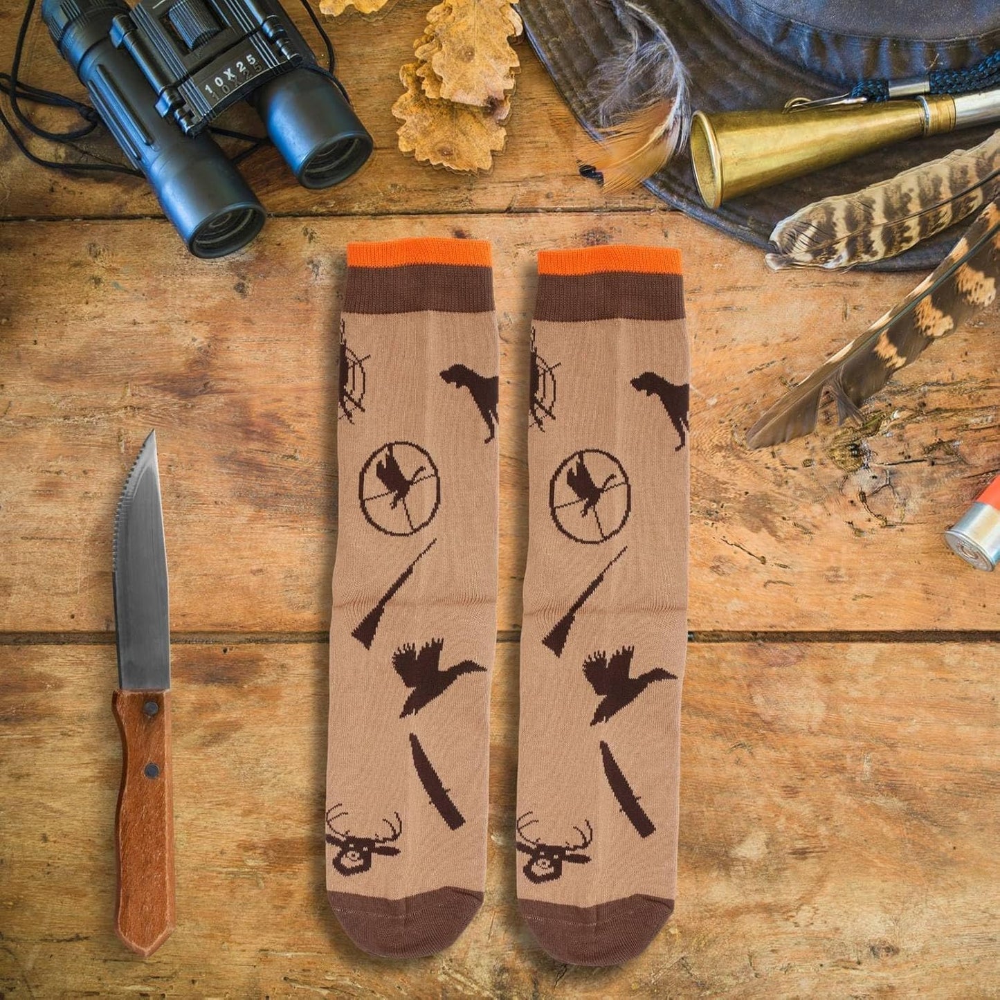 YEXIPO Funny Socks for Men Women I'D Rather Be Outdoor Activities Novelty Gifts For Hunting Golfing Camping Skiing Gaming