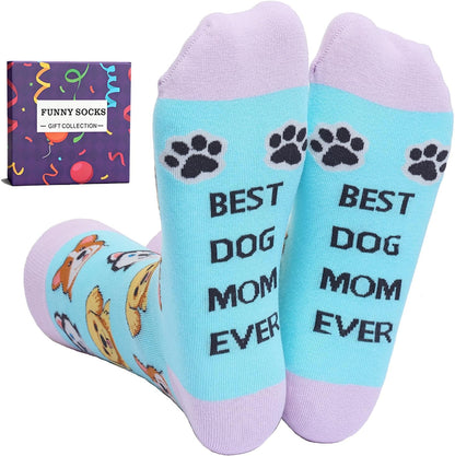 YEXIPO Womens Funny Socks Novelty Crazy Cute Crew Socks Gifts for Animal Lovers