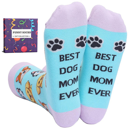 YEXIPO Womens Funny Socks Novelty Crazy Cute Crew Socks Gifts for Animal Lovers