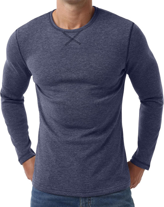 Sailwind Mens Thermal Underwear Long Sleeve Shirts Wool Base Layer Crewneck Top