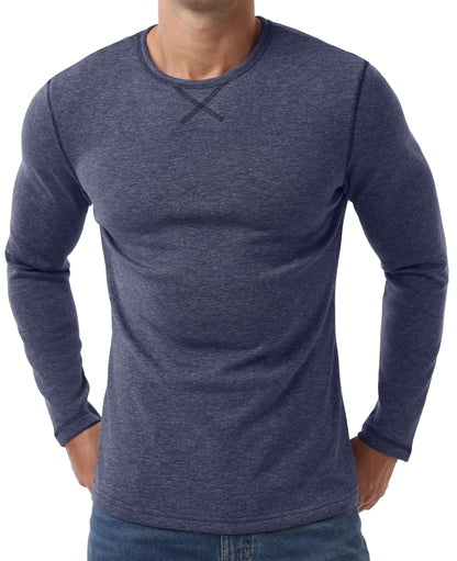 Sailwind Mens Thermal Underwear Long Sleeve Shirts Wool Base Layer Crewneck Top