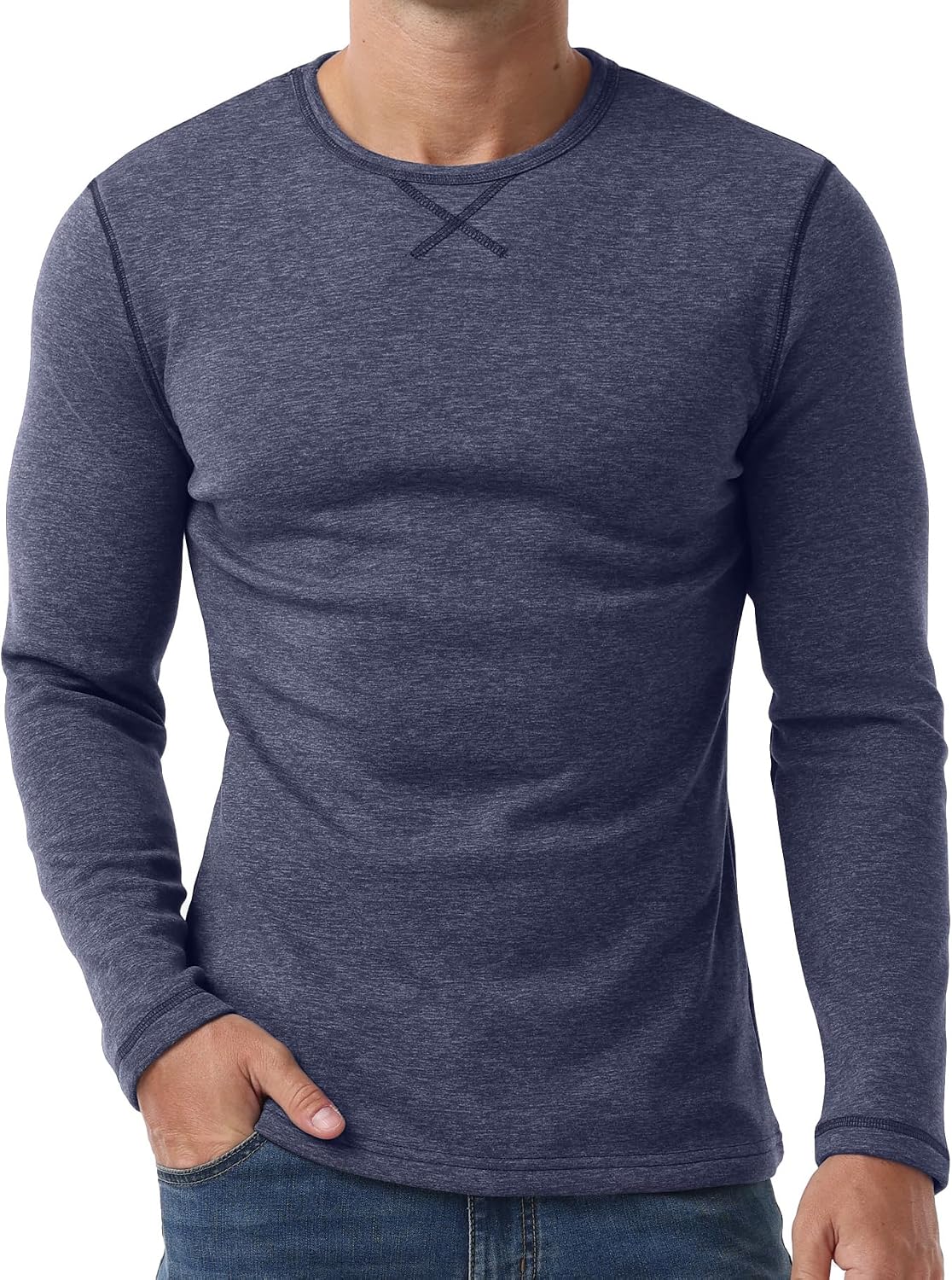 Sailwind Mens Thermal Underwear Long Sleeve Shirts Wool Base Layer Crewneck Top