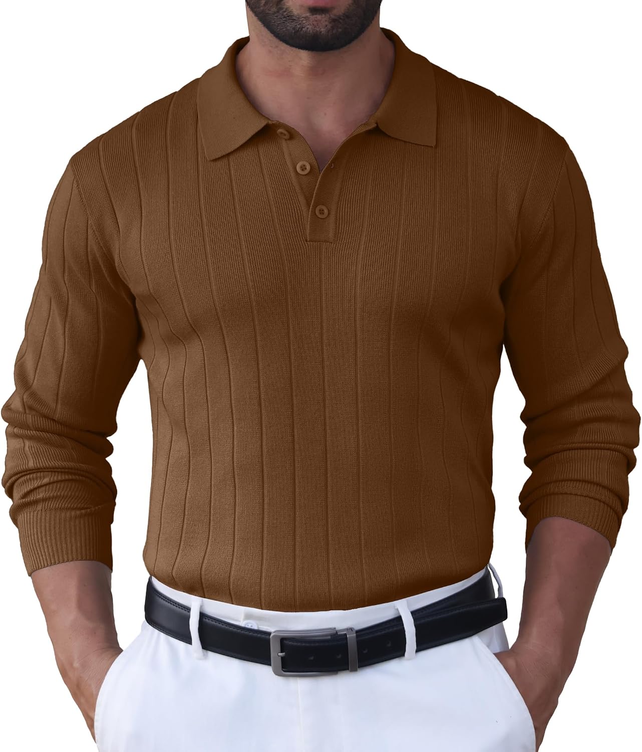 Sailwind Knit Polo Sweater Long Sleeve Casual Pullover Shirts
