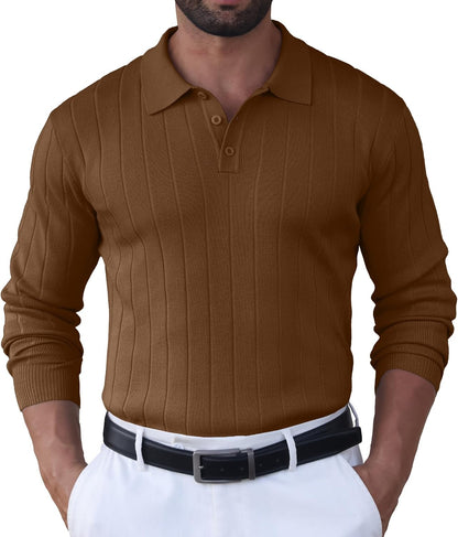 Sailwind Knit Polo Sweater Long Sleeve Casual Pullover Shirts