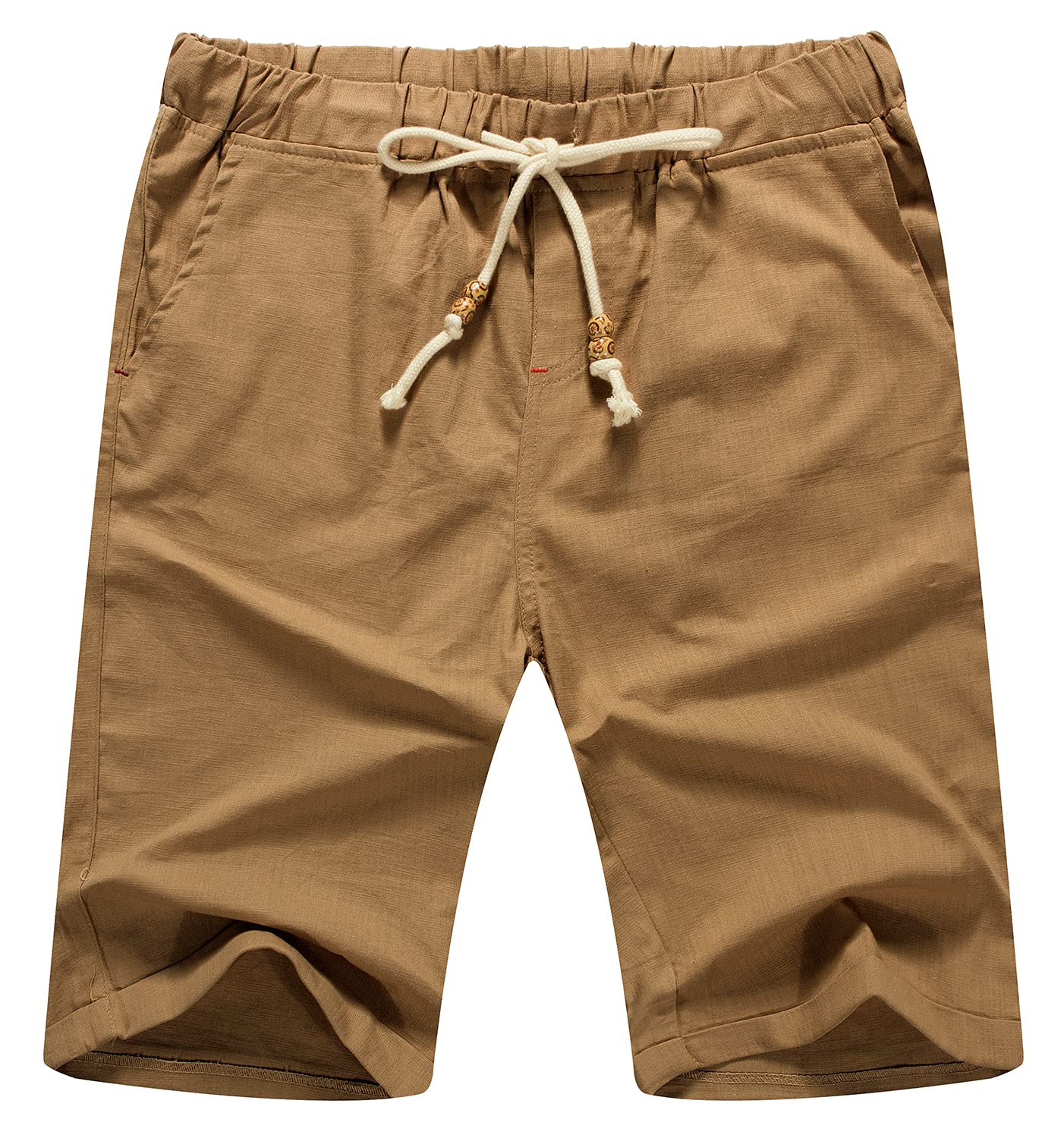 Sailwind Men’s Linen Shorts Casual Drawstring Summer Beach Shorts