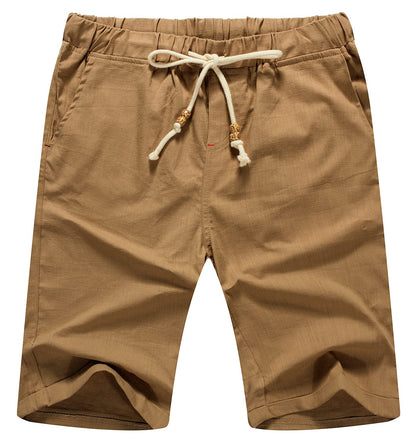 Sailwind Men’s Linen Shorts Casual Drawstring Summer Beach Shorts
