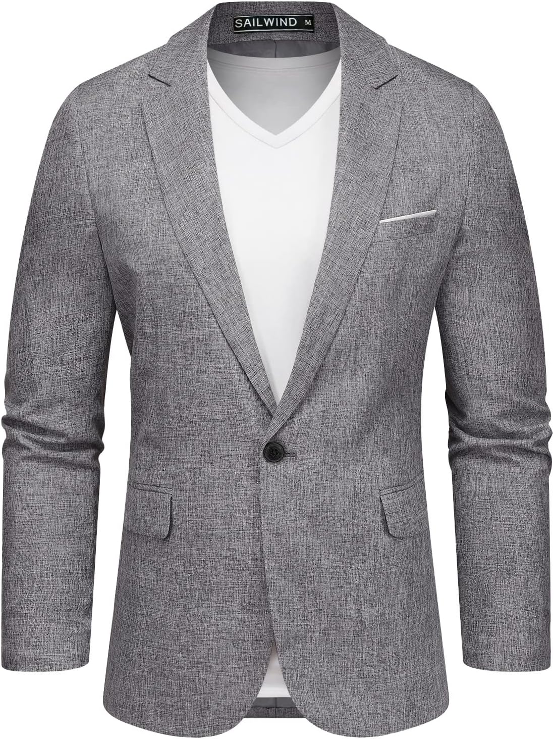 Sailwind Men's Casual Blazer Jackets Lightweight One Button Sports Coats Suit