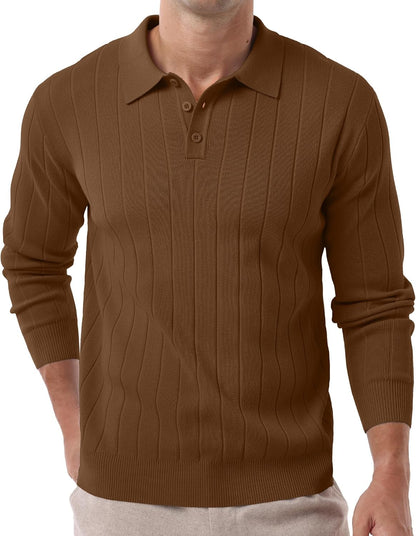 Sailwind Knit Polo Sweater Long Sleeve Casual Pullover Shirts