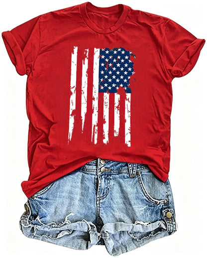 Women's Vintage Floral T Shirt Boho Wildflower Graphic Loose Tees Short Sleeve Casual Tops