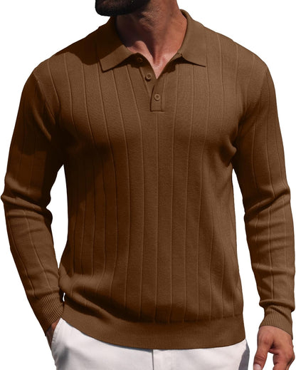 Sailwind Knit Polo Sweater Long Sleeve Casual Pullover Shirts