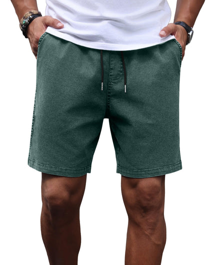 Sailwind Men's 7" Shorts Vintage Washed Elastic Waist Summer Short
