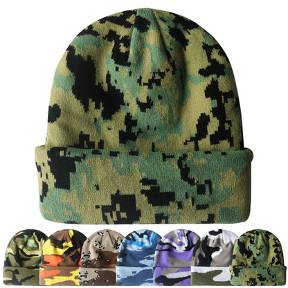 PFFY Beanie for Men Women Unisex Knit Cuffed Plain Winter Beanies Hats Skull Cap