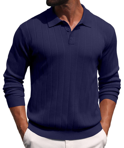 Sailwind Knit Polo Sweater Long Sleeve Casual Pullover Shirts