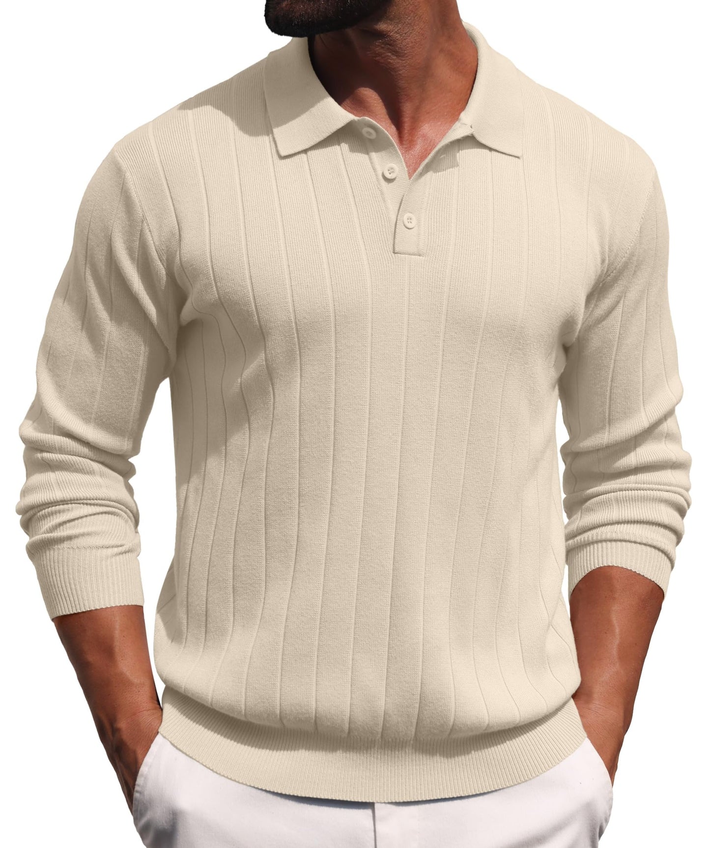 Sailwind Knit Polo Sweater Long Sleeve Casual Pullover Shirts