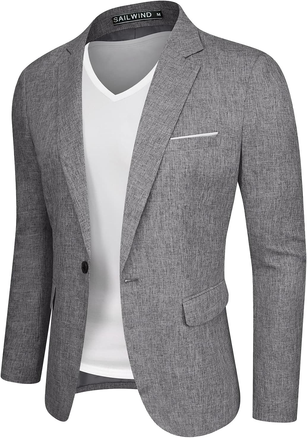 Sailwind Men's Casual Blazer Jackets Lightweight One Button Sports Coats Suit