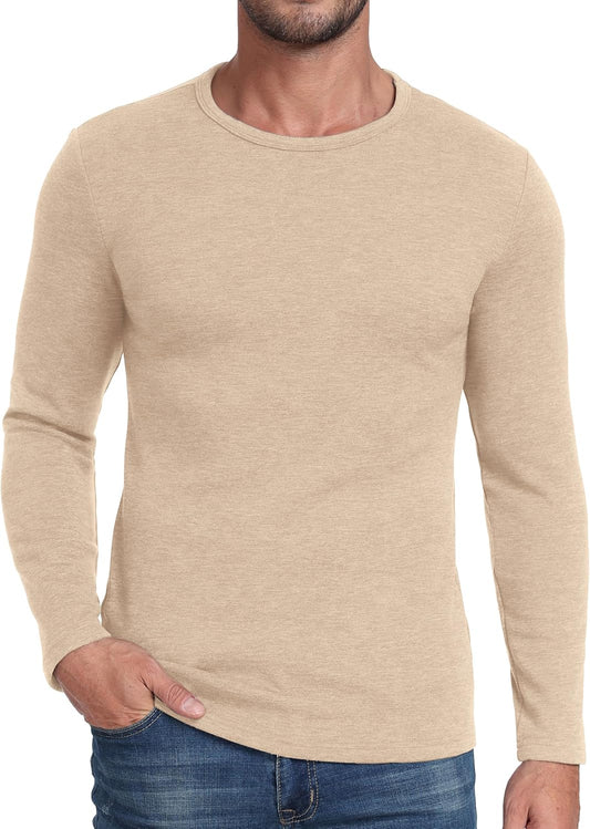 Sailwind Mens Wool Base Layer Long Sleeve Undershirts Crewneck Thermal Shirt