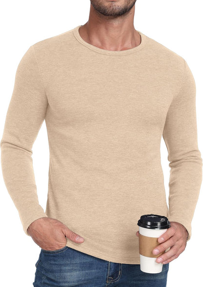 Sailwind Mens Wool Base Layer Long Sleeve Undershirts Crewneck Thermal Shirt