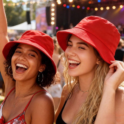 PFFY Bucket Hat for Women Men Cotton Summer Sun Beach Fishing Cap