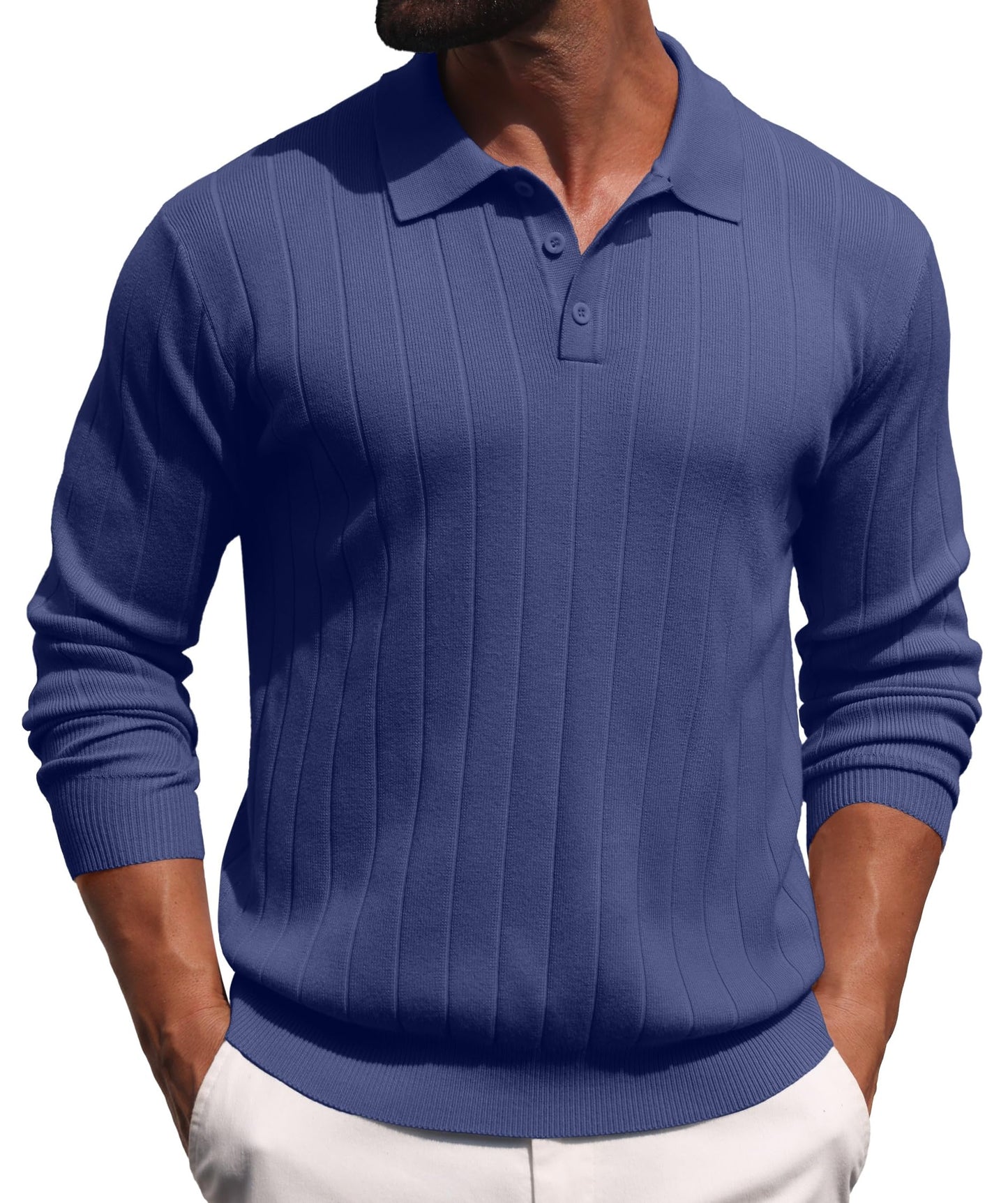 Sailwind Knit Polo Sweater Long Sleeve Casual Pullover Shirts