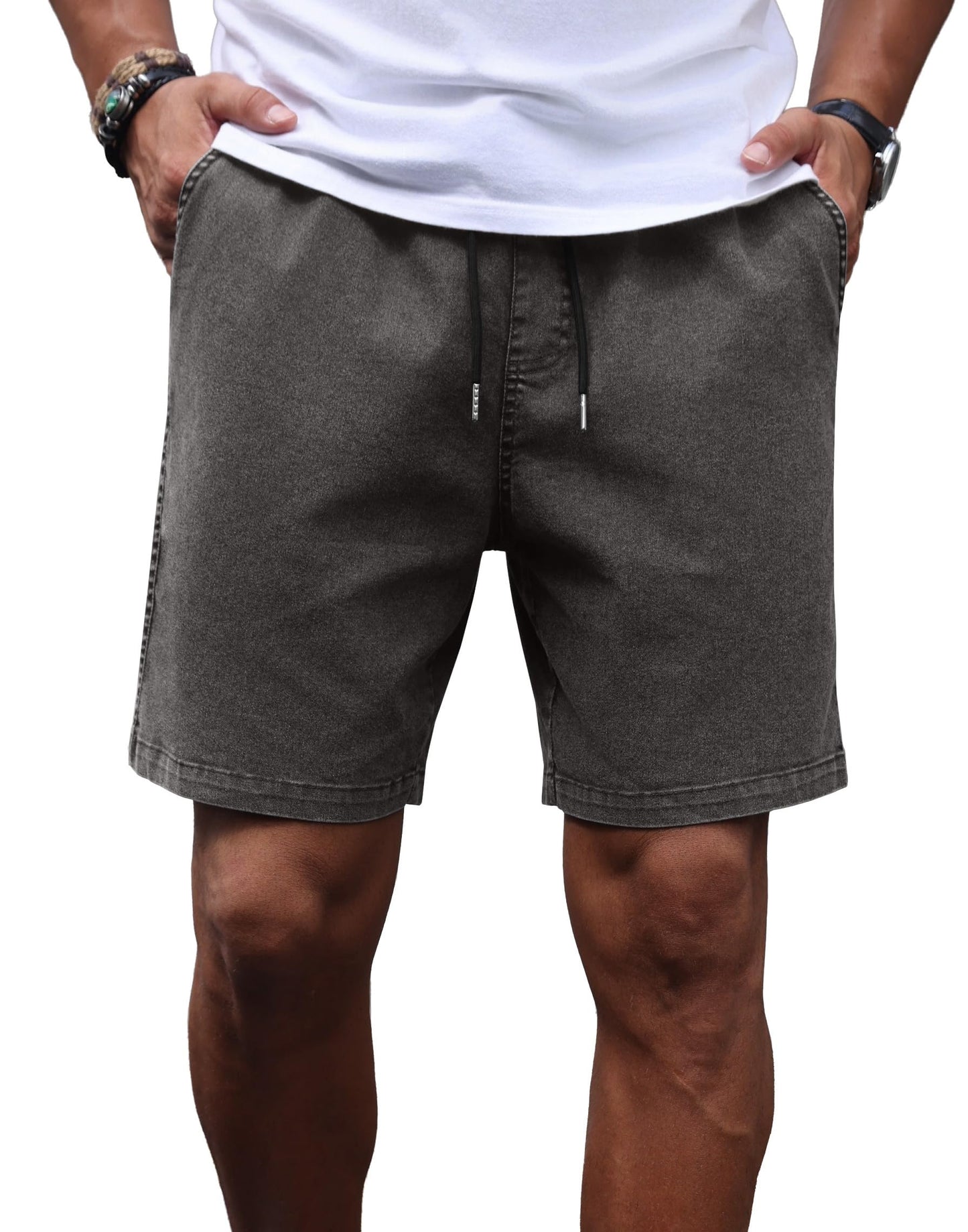 Sailwind Men's 7" Shorts Vintage Washed Elastic Waist Summer Short