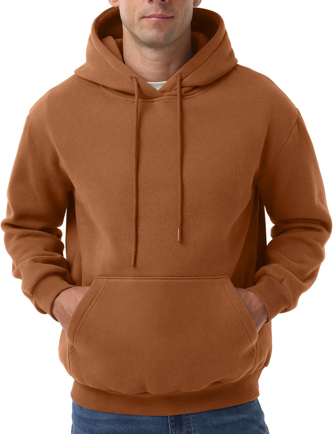 Sailwind Men's Cotton Hooded Sweatshirt Casual Long Sleeve Pullover Hoodies Drawstring Collar Kanga Pocket Fashion Shirts