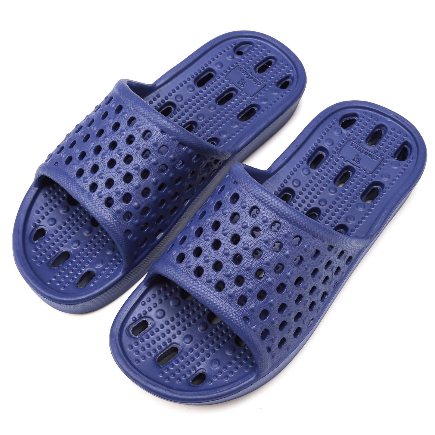 Shower Shoes for Men and Women,Non-Slip Quick-Dry Bath Slippers with Drain Holes,Lightweight Pool, Gym, Bathroom & College Dorm Sandals