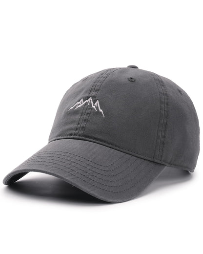 FURTALK Baseball Cap Men Mountain Embroidery Dad Hat Unstructured Soft Vintage Washed Cotton Outdoor Hats for Men