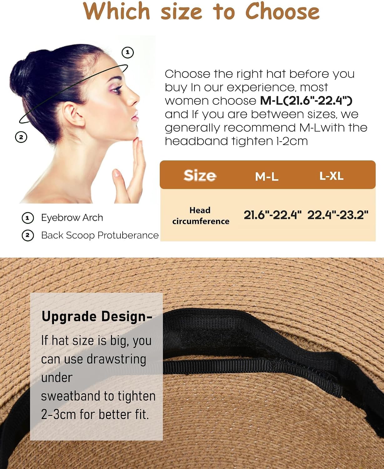 FURTALK Womens Sun Straw Hat Wide Brim Summer Hat Foldable Packable Floppy Beach Hats for Women