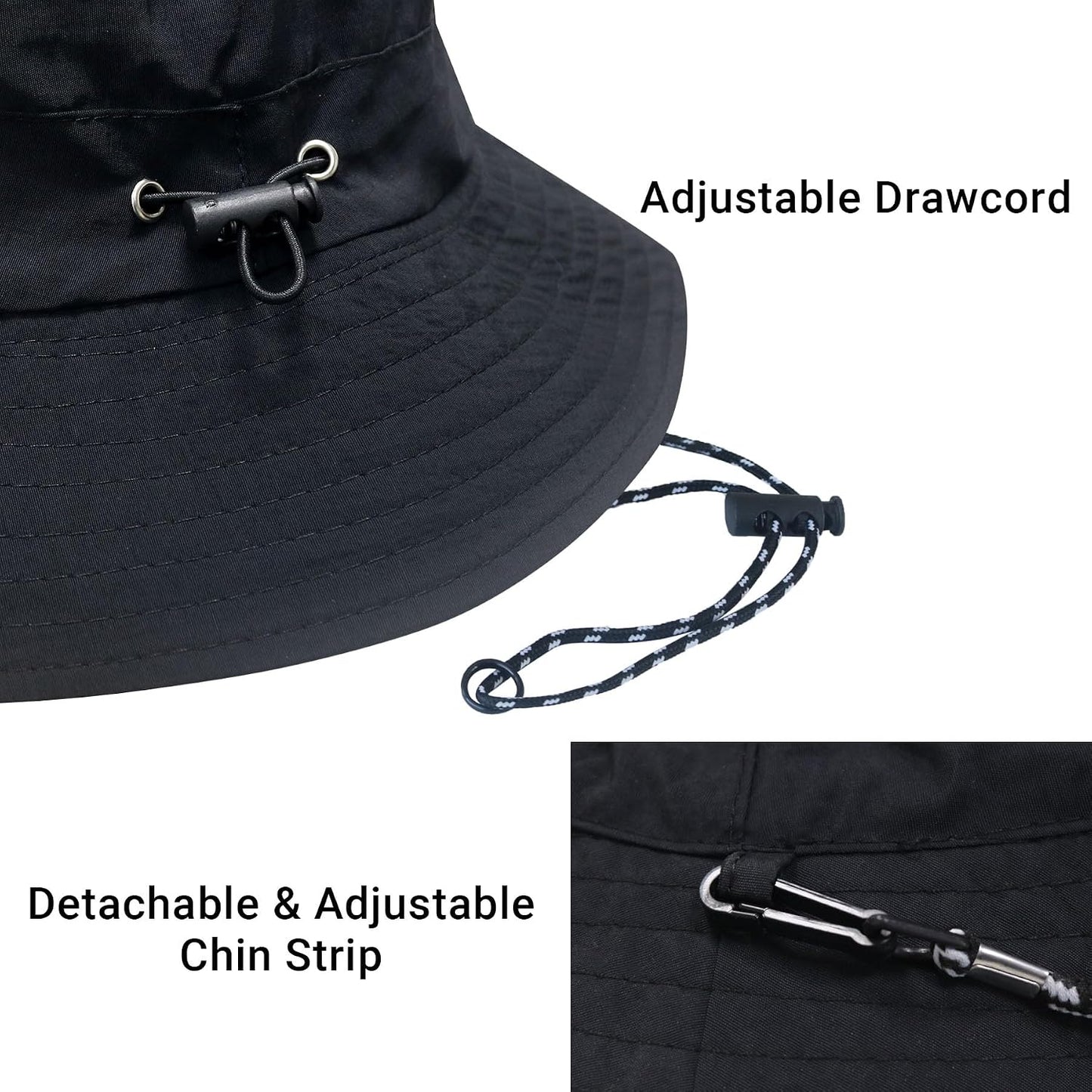 PFFY Packable Sun Bucket Hat for Men Women Outdoor UV Protection Sun Hats Waterproof Lightweight Hiking Outdoor Cap