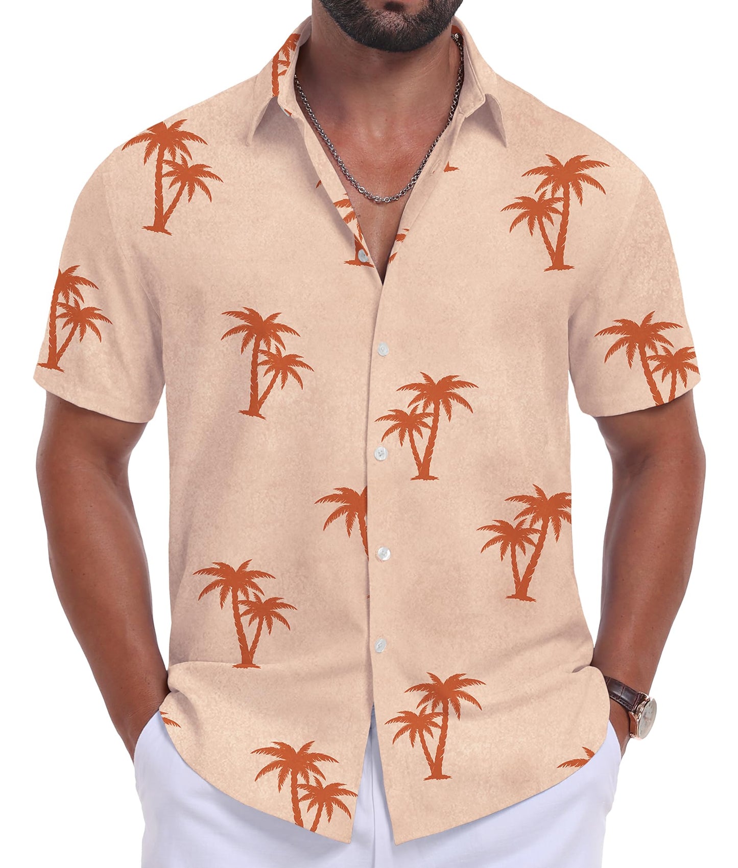 Sailwind Men's Hawaiian Floral Shirts Short Sleeve Button Down Holiday Tropical Beach Shirts