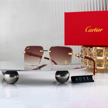 7 colors New hot HD lenses Frameless Sunglasses 4011