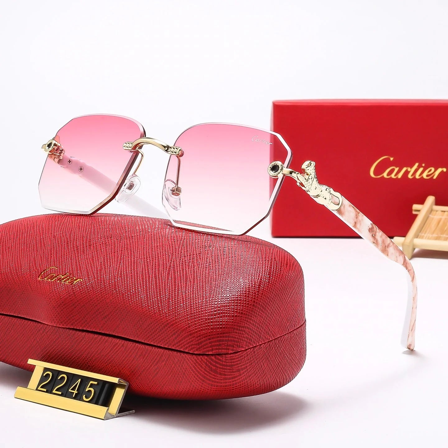 7 Colors Fashion  frameless square Sunglasses  2245