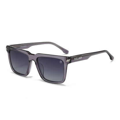 Dollger Square  Hipster Acetate Square Tinted Sunglasses