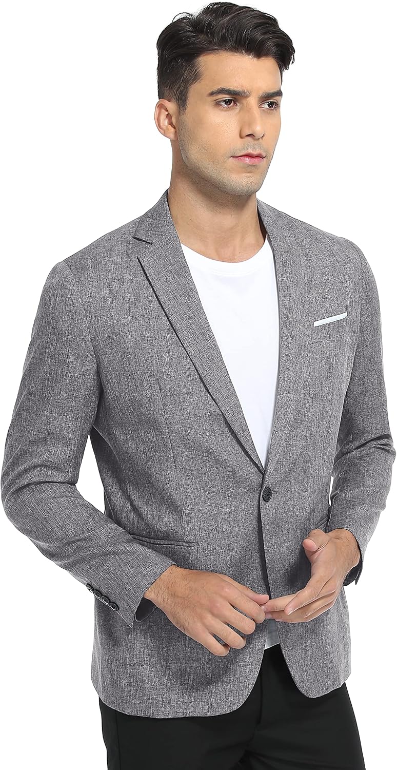 Sailwind Men's Casual Blazer Jackets Lightweight One Button Sports Coats Suit