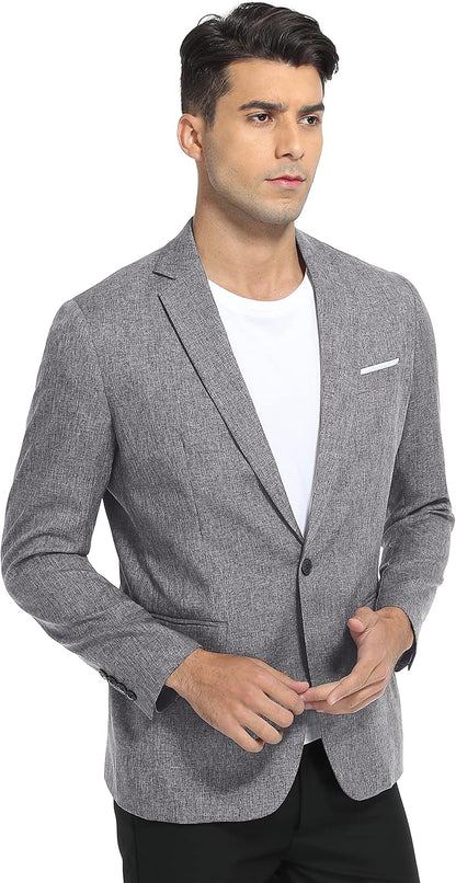 Sailwind Men's Casual Blazer Jackets Lightweight One Button Sports Coats Suit